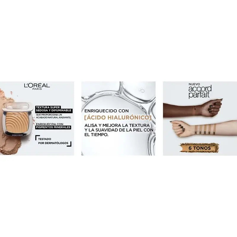 L'Oréal Paris Accord Parfait Fondotinta in polvere idratante 5.