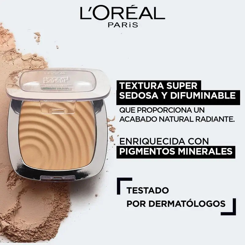 L'Oréal Paris Accord Parfait Fondotinta in polvere idratante 5.