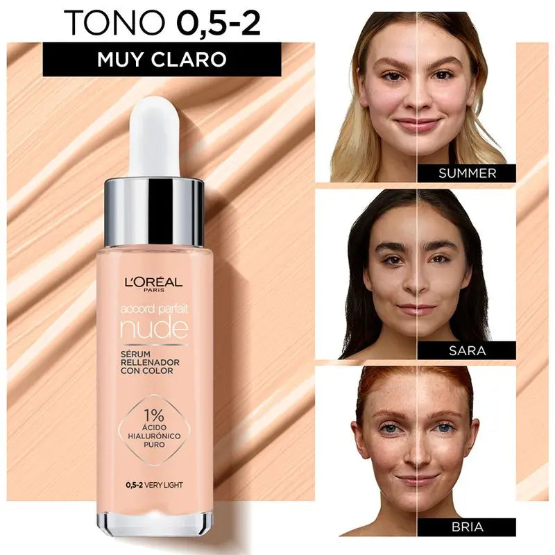 L'Oréal Paris Accord Parfait Colour Serum 0,5-2 Tonalità molto chiara