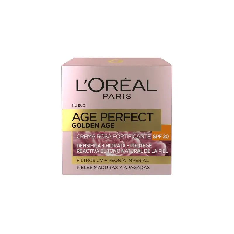 L'Oréal Paris Age Perfect Crema Giorno Protezione Solare Età Dorata Spf 20 Pelle Matura e Spenta