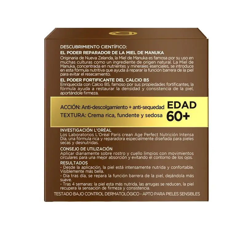 L'Oréal Paris Age Perfect Crema Giorno Intensa Nutriente Ricca Riparatrice Pelle Matura e Poco Nutrita 50Ml