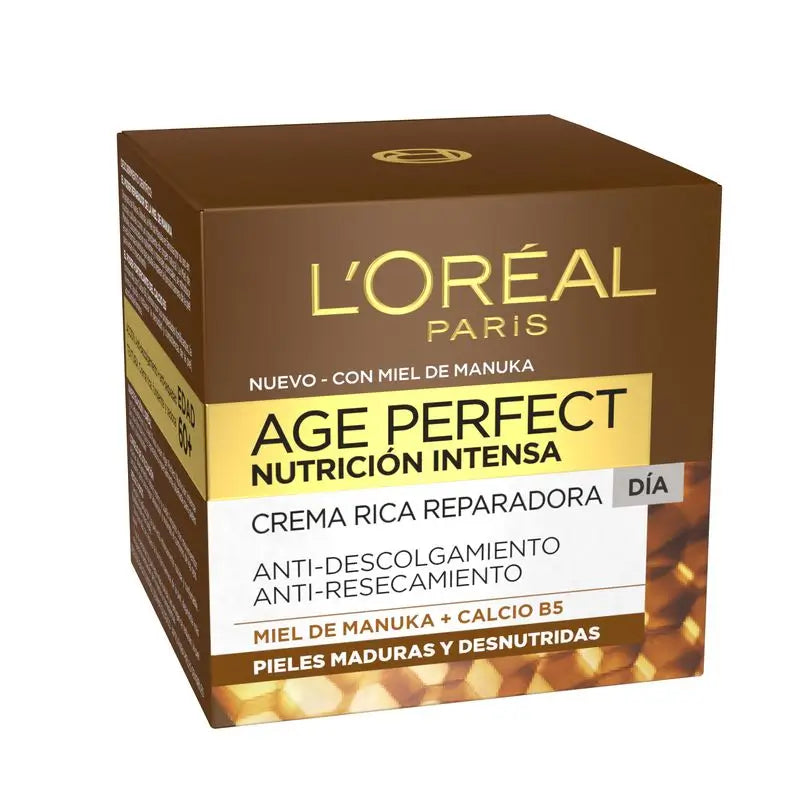 L'Oréal Paris Age Perfect Crema Giorno Intensa Nutriente Ricca Riparatrice Pelle Matura e Poco Nutrita 50Ml