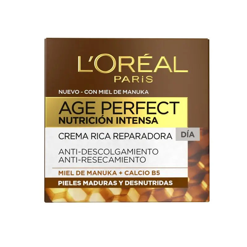 L'Oréal Paris Age Perfect Crema Giorno Intensa Nutriente Ricca Riparatrice Pelle Matura e Poco Nutrita 50Ml