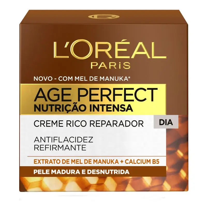 L'Oréal Paris Age Perfect Crema Giorno Intensa Nutriente Ricca Riparatrice Pelle Matura e Poco Nutrita 50Ml