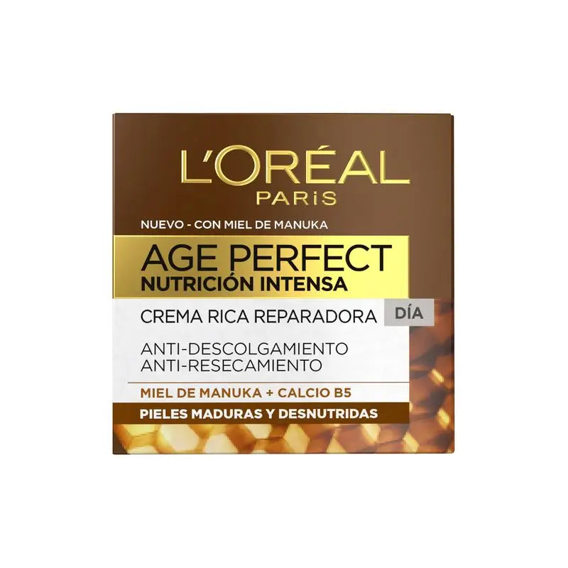 L'Oréal Paris Age Perfect Crema Giorno Intensa Nutriente Ricca Riparatrice Pelle Matura e Poco Nutrita 50Ml