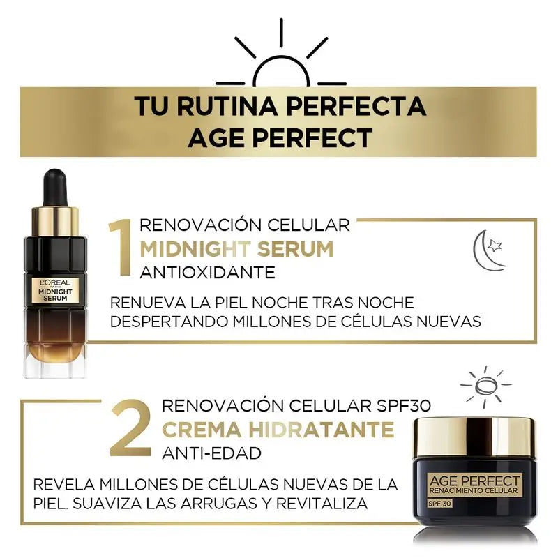 L'Oréal Paris Age Perfect Cellular Renaissance Crema Rigenerante Spf30 Con Complesso Antiossidante