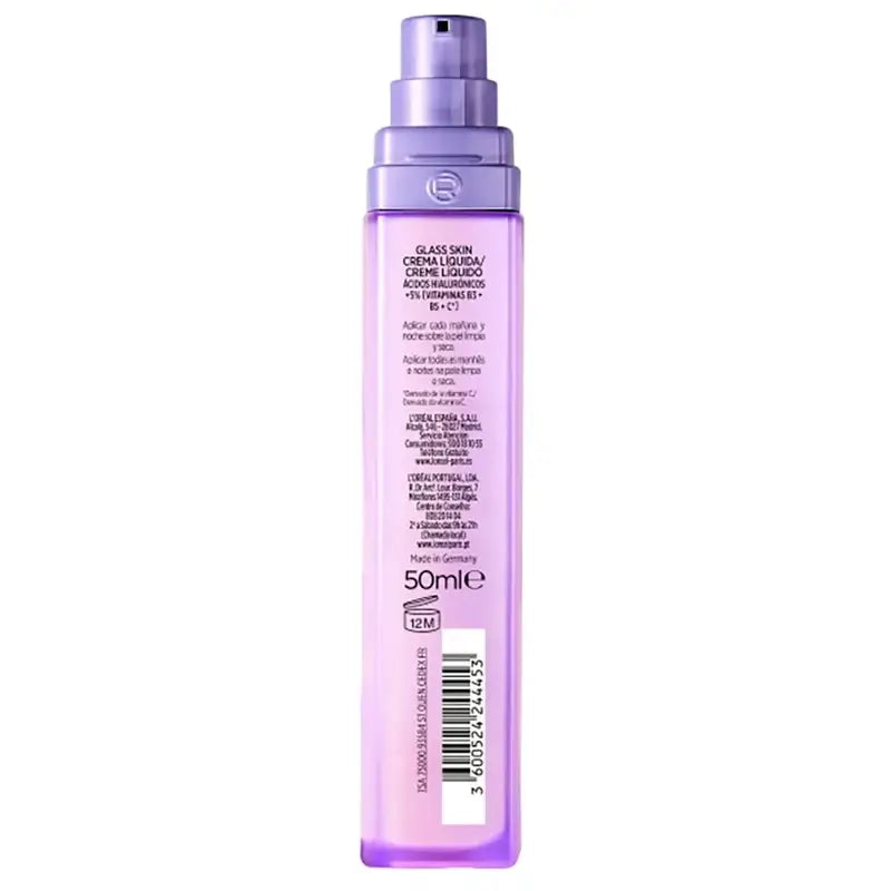 L'Oréal Paris Crema liquida per pelle di vetro anti-età Revitalift Filler, 50 ml