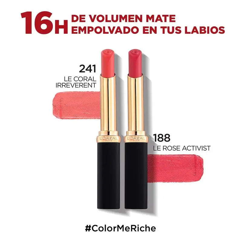 L'Oréal Paris Colour Riche Intense Volume Rossetto opaco tonalità 188 Rosa Attivista