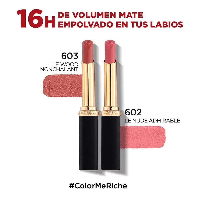 L'Oréal Paris Colour Riche Intense Volume Matte Lipstick Ombra 602 Nudo Ammirevole