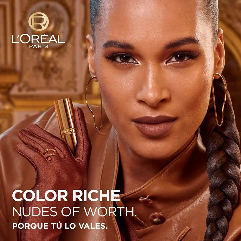 L'Oréal Paris Rossetto Color Riche Nudes Of Worth Satin Shade 601 Worth It