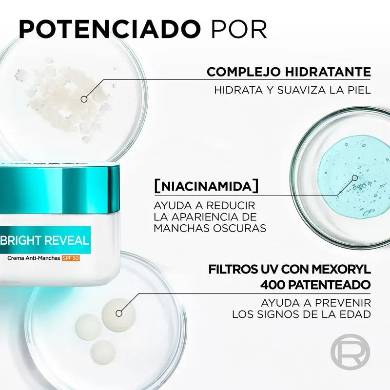 L'Oréal Paris Bright Reveal Crema antibrufoli Spf 50
