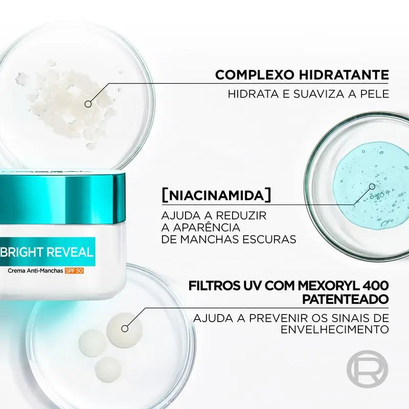 L'Oréal Paris Bright Reveal Crema antibrufoli Spf 50