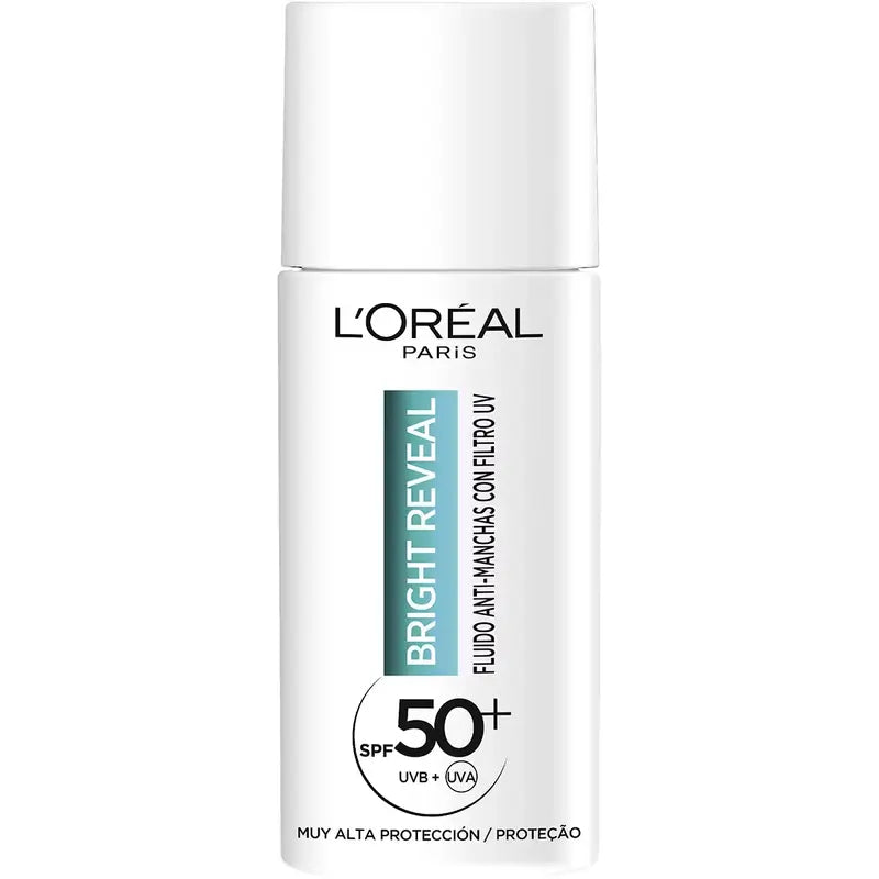 L'Oréal Paris Bright Reveal Fluido idratante anti-brufoli con filtro UV Spf50+ e niacinamide