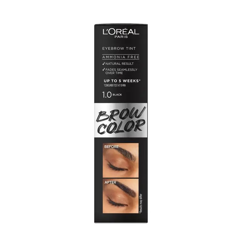 L'Oréal Paris Brow Colour Colore Sopracciglia Semi-Permanente 1.0 Nero