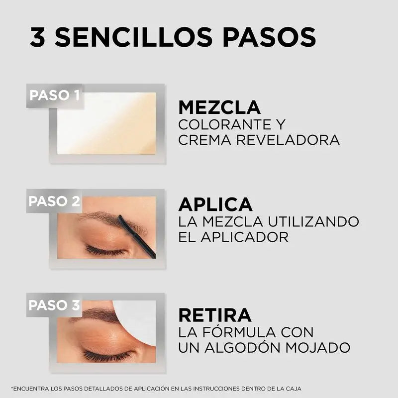 L'Oréal Paris Brow Colour Colore Sopracciglia Semi-Permanente 1.0 Nero