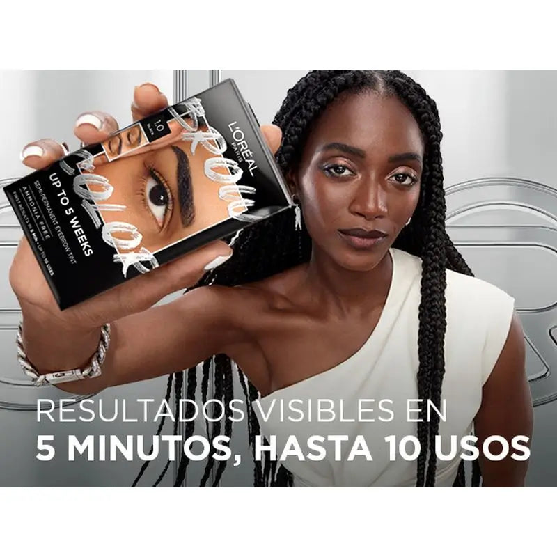 L'Oréal Paris Brow Colour Colore Sopracciglia Semi-Permanente 1.0 Nero