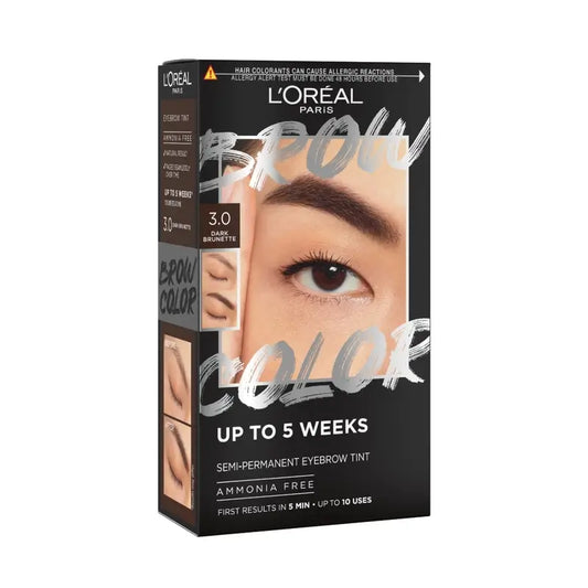 L'Oréal Paris Brow Colour Colore Sopracciglia Semi-Permanente 3.0 Castano Scuro