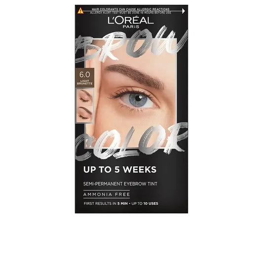 L'Oréal Paris Brow Colour Colore Sopracciglia Semi-Permanente 6.0 Brunette Chiaro