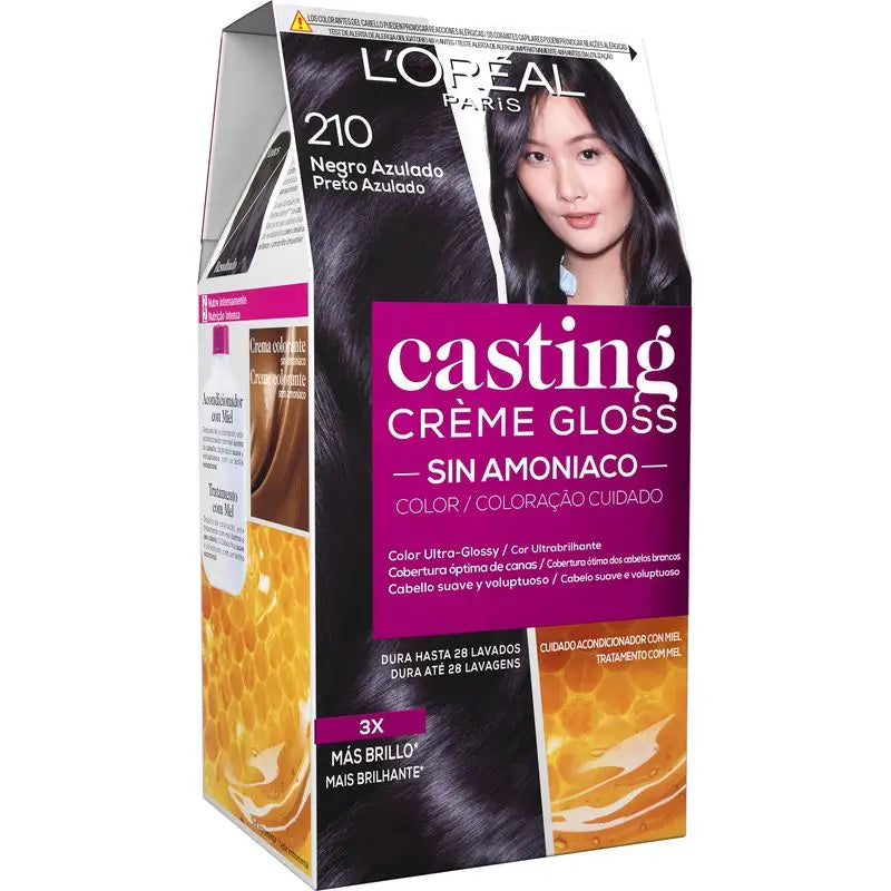 L'Oréal Paris Casting Creme Gloss Colore Bagno 210 Blu Nero