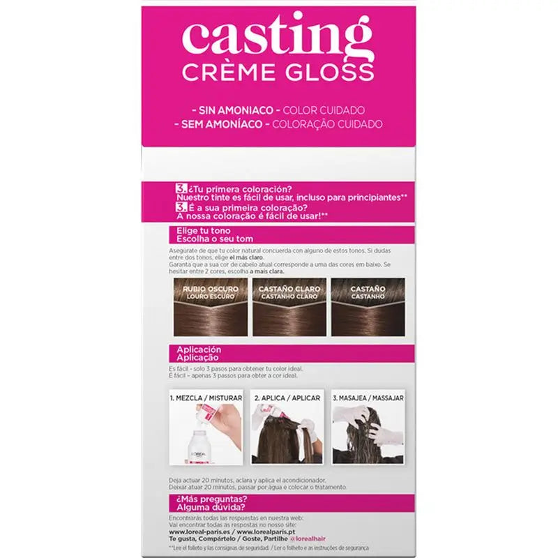L'Oréal Paris Casting Creme Gloss Colore Bagno 515 Marrone Cioccolato