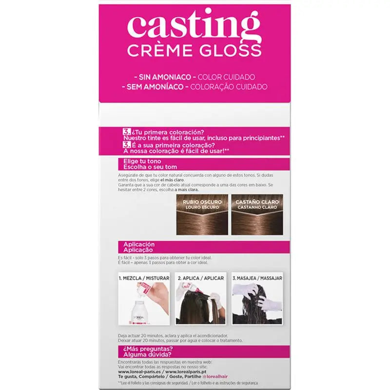 L'Oréal Paris Casting Creme Gloss Colore Bagno 600 Biondo Scuro