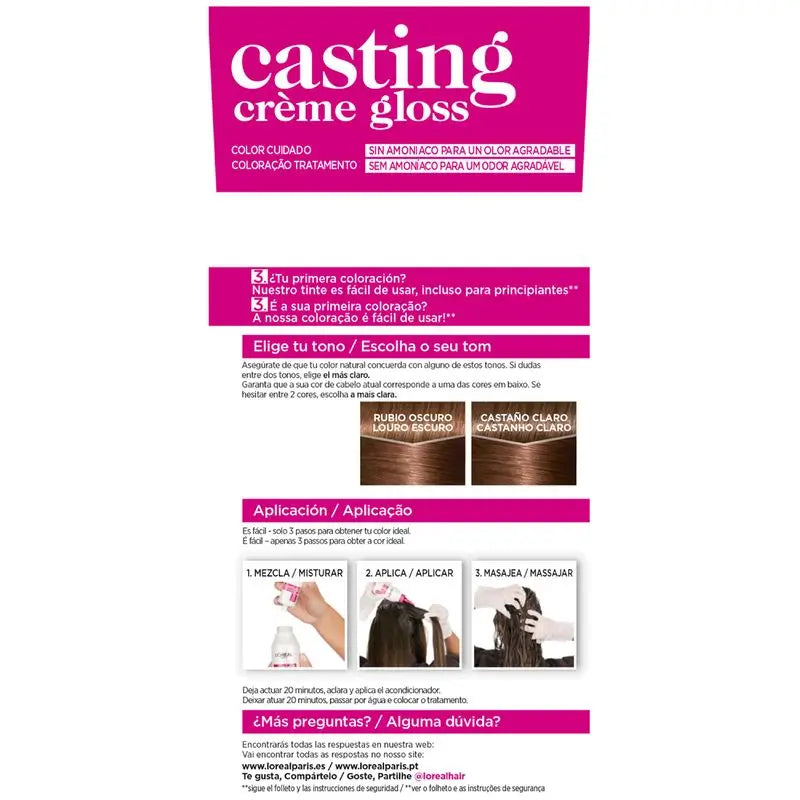 L'Oréal Paris Casting Creme Gloss Colore Bagno 600 Biondo Scuro
