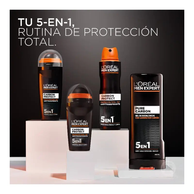 L'Oreal Paris Deodorant Spray, Protezione Totale 48H, Uomo, 150 ml