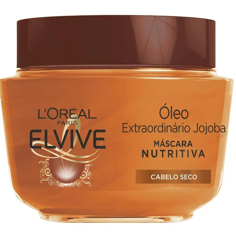 L'Oréal Paris Elvive Olio di Jojoba Straordinario Nutriente Macarilla Olio Nutriente Per Capelli Secchi 310 Ml