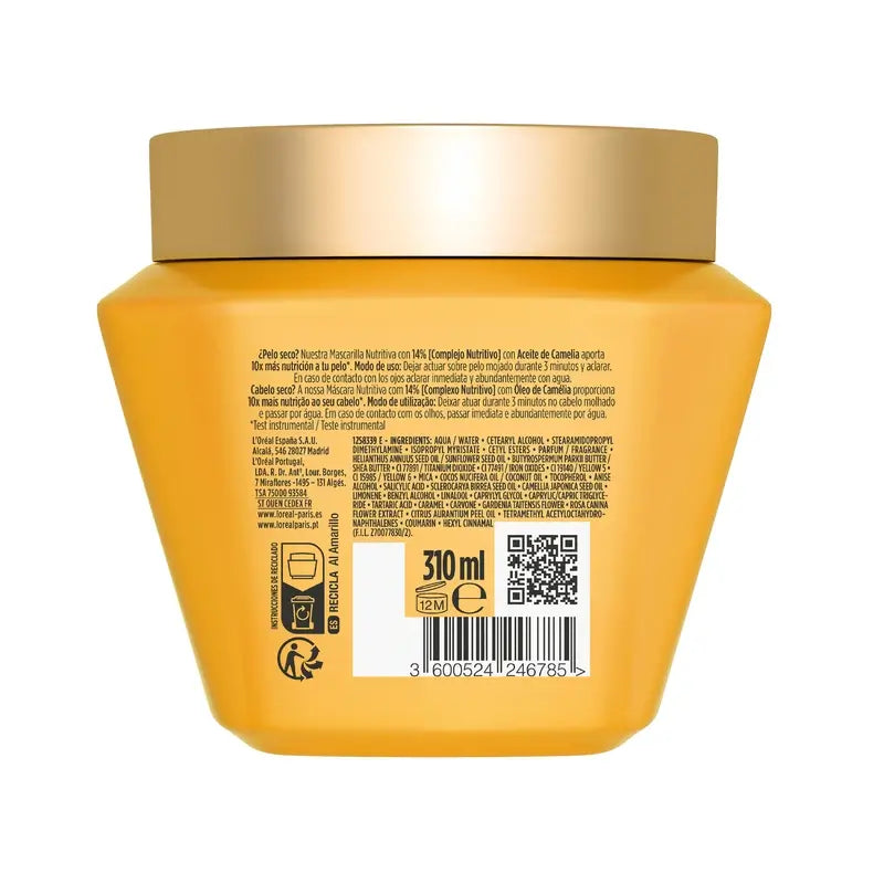 L'Oréal Paris Elvive Olio Straordinario Maschera Nutriente, 310 ml