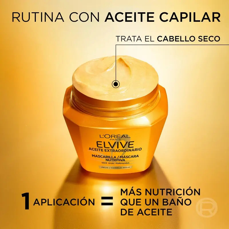 L'Oréal Paris Elvive Olio Straordinario Maschera Nutriente, 310 ml