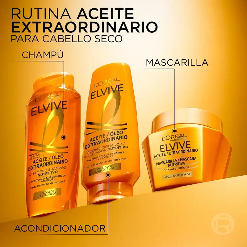 L'Oréal Paris Elvive Olio Straordinario Maschera Nutriente, 310 ml