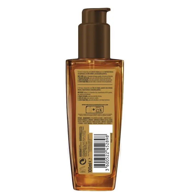 L'Oréal Paris Elvive Olio Nutriente Straordinario Intenso, Trattamento per Uso Universale per Capelli Secchi 100Ml