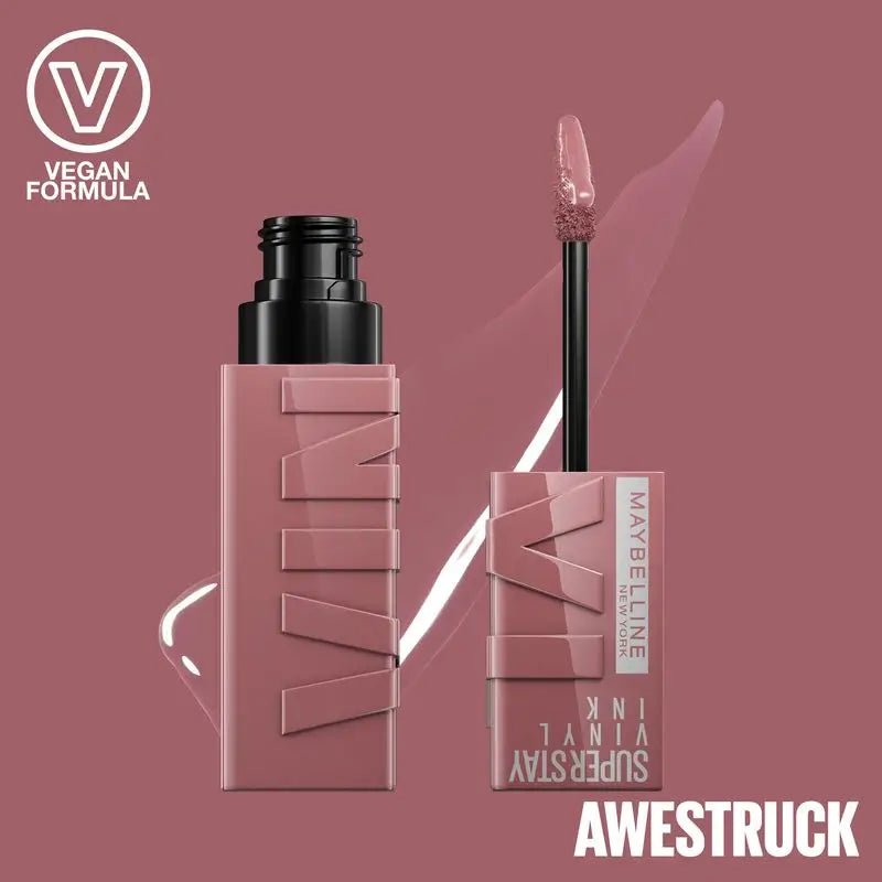 Maybelline New York Superstay Vinyl Ink Rossetto, tonalità 110 Awestruck