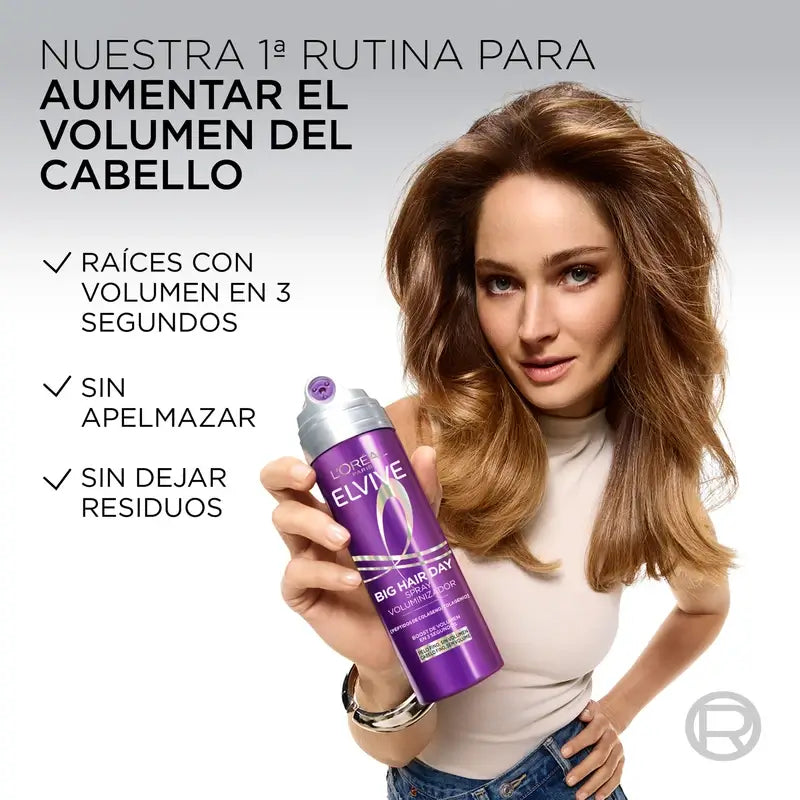 L'Oréal Paris Elvive Big Hair Day Spray rinfrescante volume, 200 ml