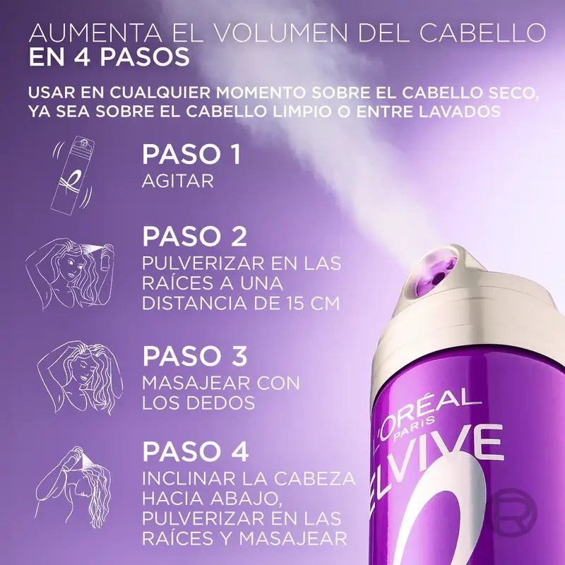 L'Oréal Paris Elvive Big Hair Day Spray rinfrescante volume, 200 ml