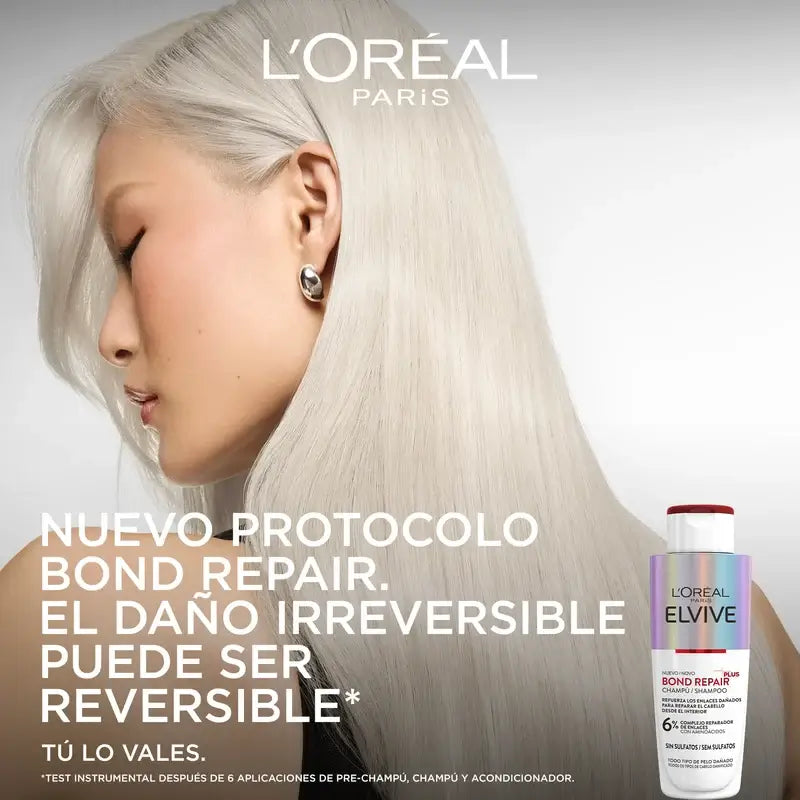 L'Oréal Paris Elvive Bond Repair Plus Shampoo Fortificante, 200 ml