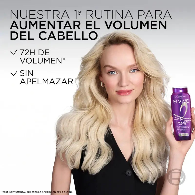 L'Oréal Paris Elvive Shampoo Volumizzante, con Peptidi di Collagene, 700 ml