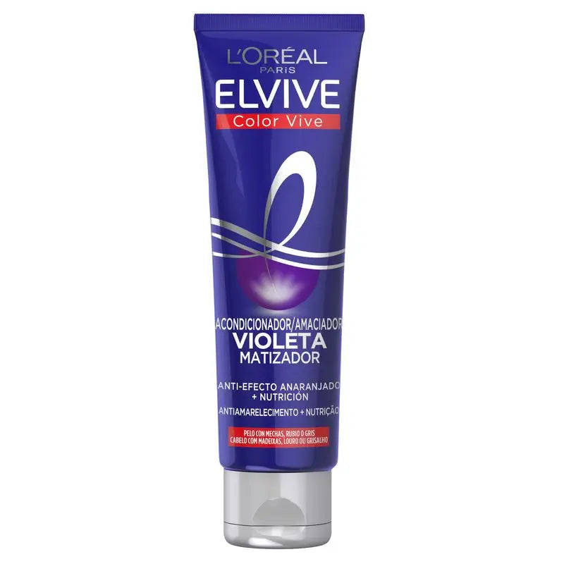 L'Oréal Paris Elvive Color Vive Violet Balsamo opacizzante per capelli mossi, biondi o grigi 150ml