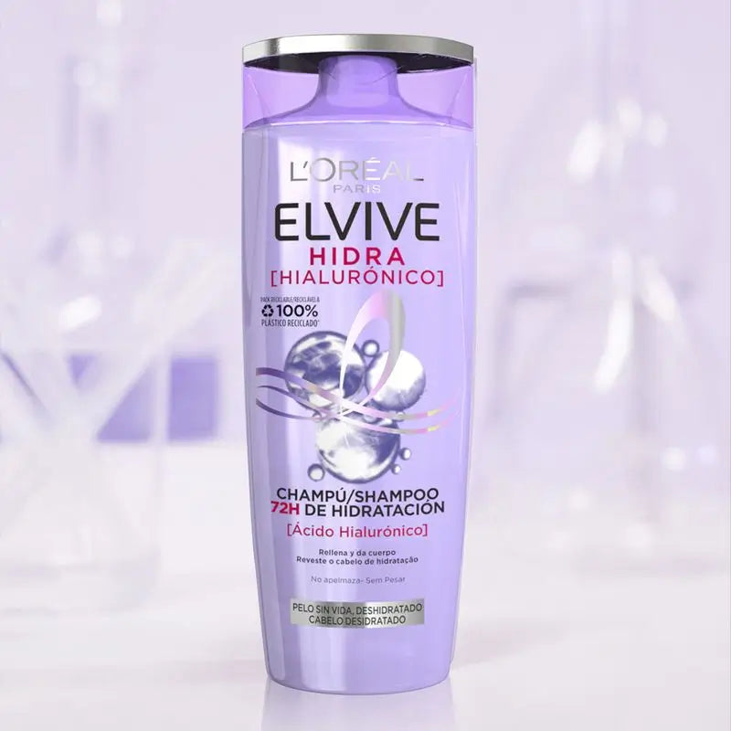L'Oréal Paris Elvive Hydra Hyaluronic 72H Shampoo idratante 380 Ml