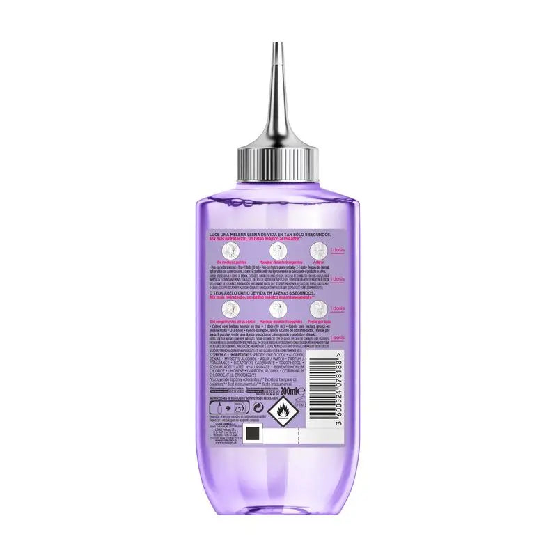 L'Oréal Paris Elvive Hidra Acqua Magica Ialuronica: Trattamento per capelli 8S, Tecnologia Lamellare, 200ml