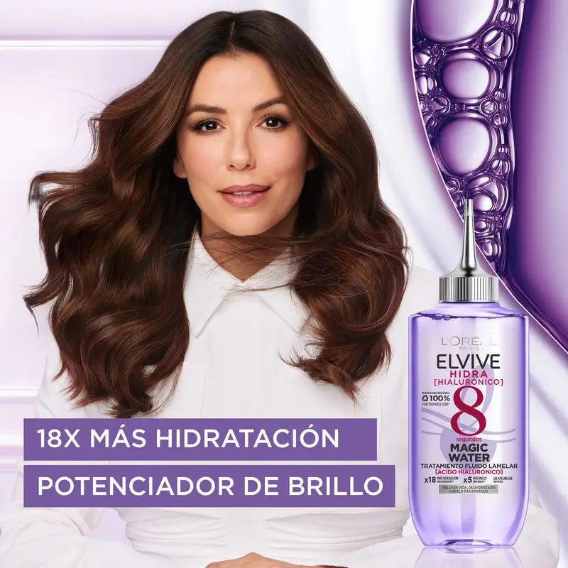 L'Oréal Paris Elvive Hidra Acqua Magica Ialuronica: Trattamento per capelli 8S, Tecnologia Lamellare, 200ml