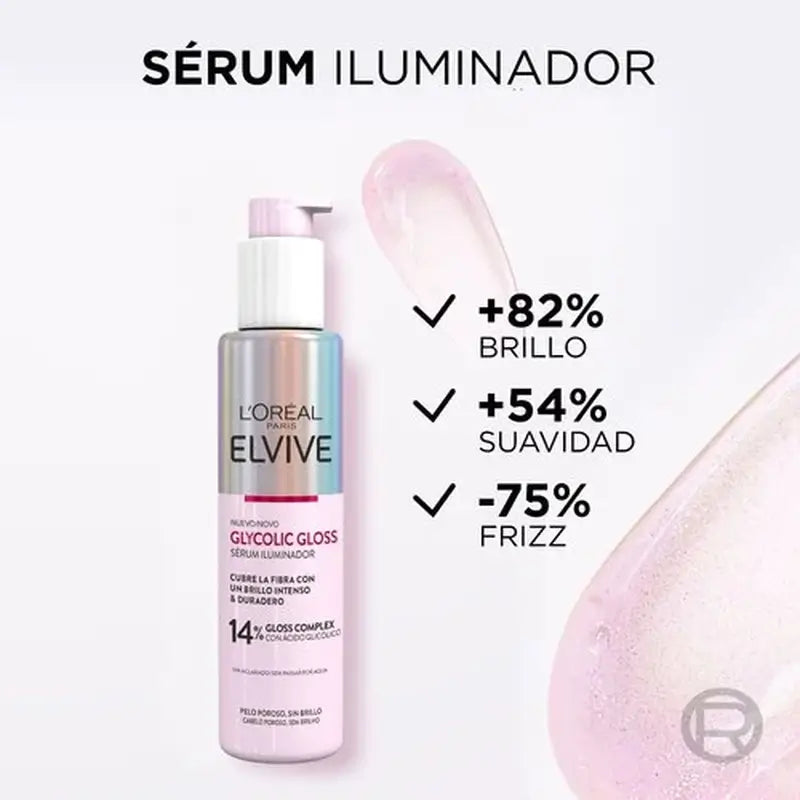 L'Oréal Paris Elvive Glycolic Gloss Serum con Acido Glicolico Capelli Morbidi e Lucenti