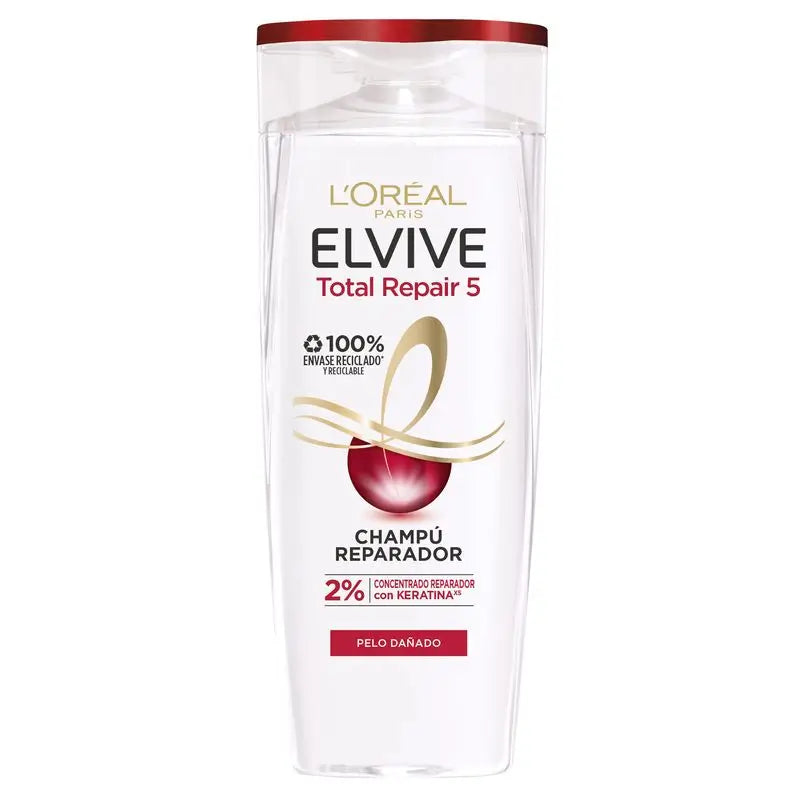 L'Oréal Paris Elvive Total Repair 5 Shampoo riparatore per capelli danneggiati 380 Ml