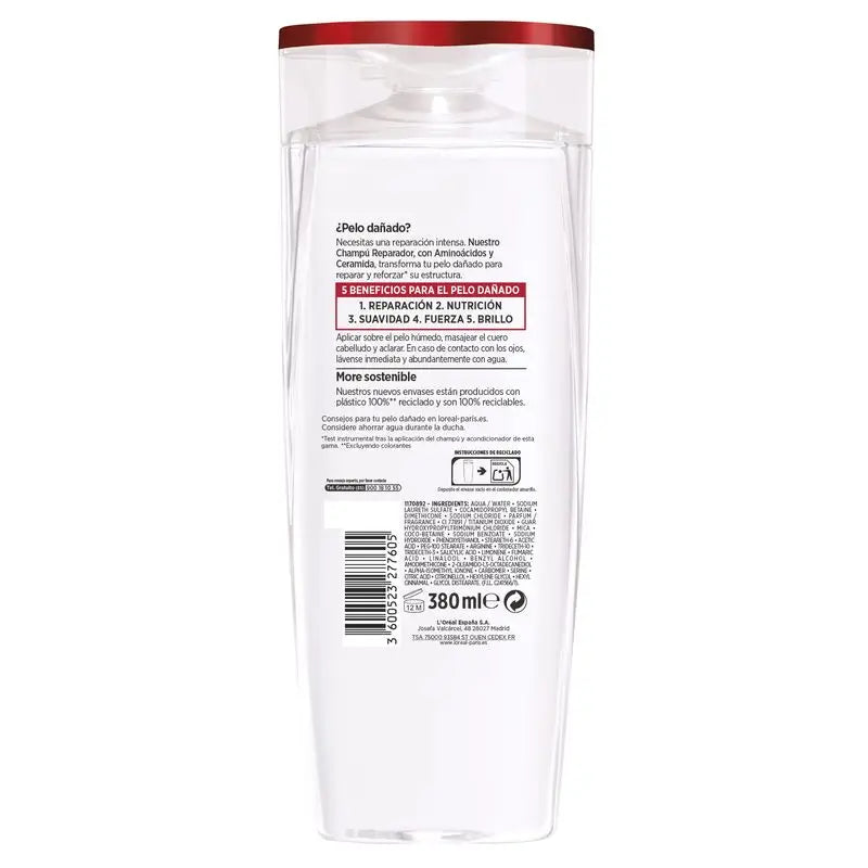 L'Oréal Paris Elvive Total Repair 5 Shampoo riparatore per capelli danneggiati 380 Ml