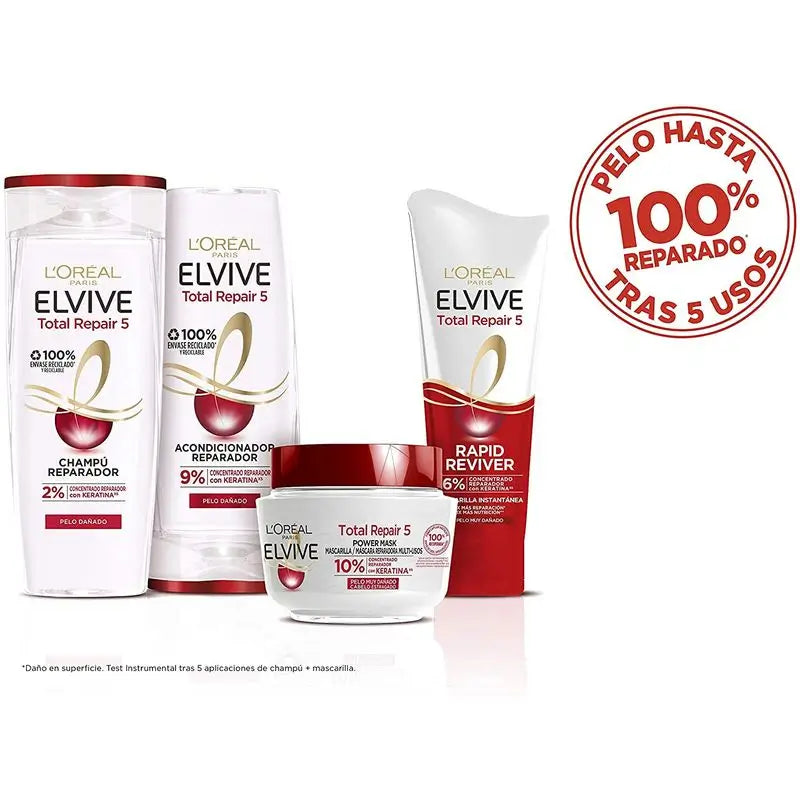 L'Oréal Paris Elvive Total Repair 5 Shampoo riparatore per capelli danneggiati 380 Ml