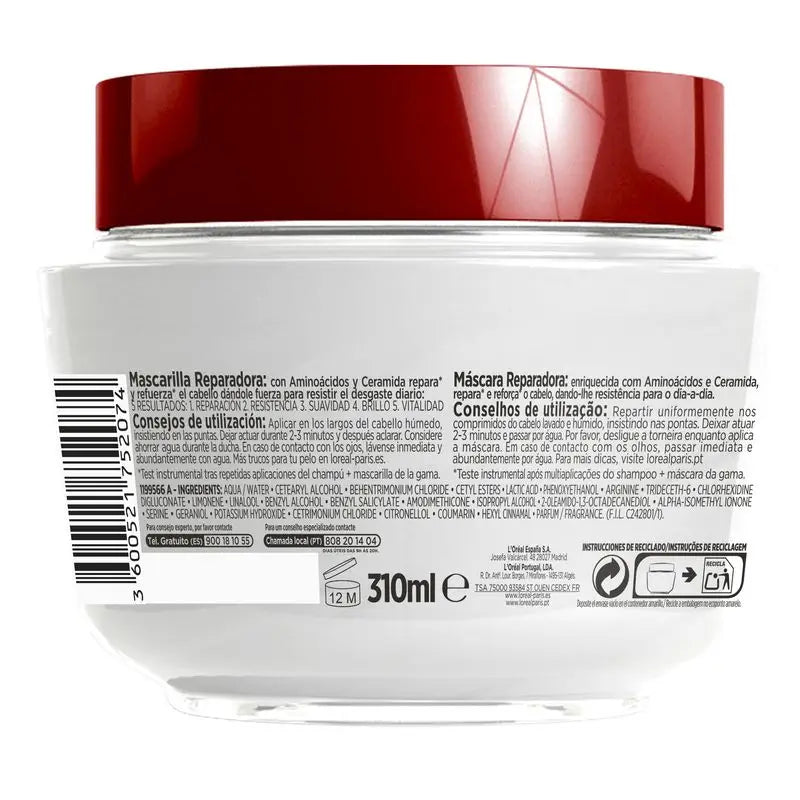 L'Oréal Paris Elvive Total Repair 5 Maschera riparatrice per capelli danneggiati 310 Ml