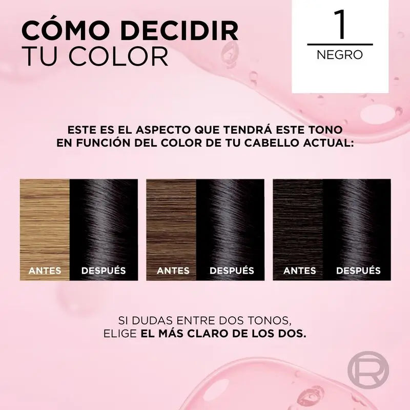 L'Oréal Paris Excellence Creme Colore permanente per capelli - Tonalità 1 Nero