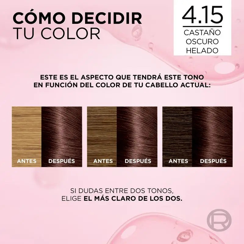 L'Oréal Paris Excellence Creme Colore permanente per capelli - Tonalità 4.15 castano scuro freddo