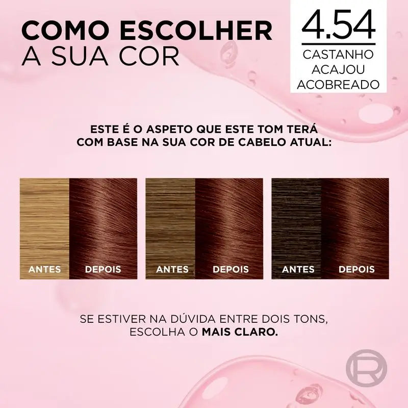 L'Oréal Paris Excellence Creme Colore Permanente per Capelli - Tonalità 4.54 Castano Ramato
