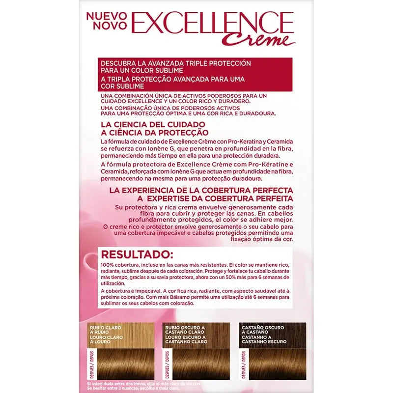 L'Oréal Paris Excellence Creme Colore permanente per capelli - Tonalità 5.3 Cioccolato pralinato